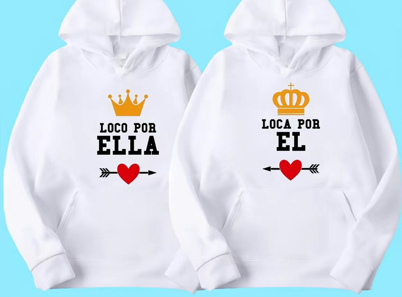 Matching Couple Hoodies – Personalized Set