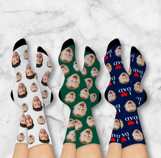 Personalized Socks – Custom Photo, Name & Designs
